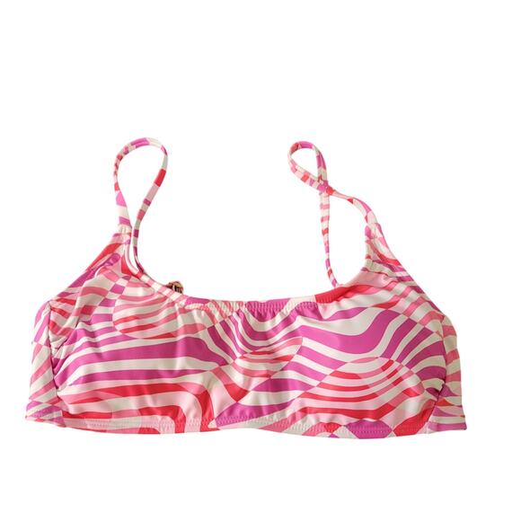 NWT Xhilaration Pink Purple Bikini Swim Top - Size M - Picture 1 of 5